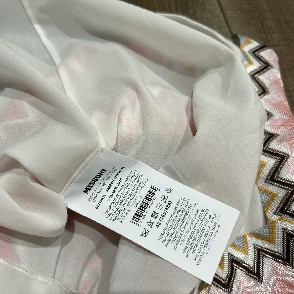 Missoni zig zag chevron v neck mini dress - Picture 6 of 8